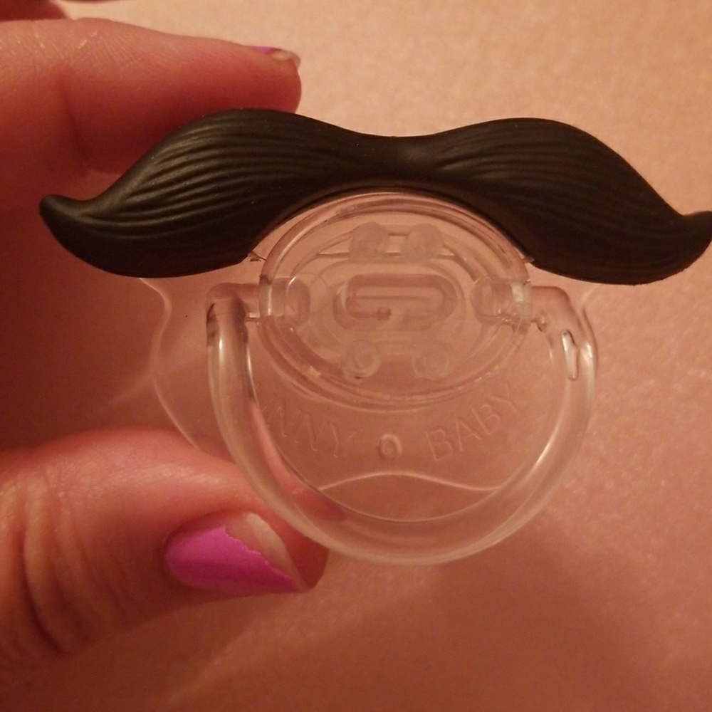 🌟Silicon Infant Pacifier, Lip, Mustache, funny - Picture 6 of 8